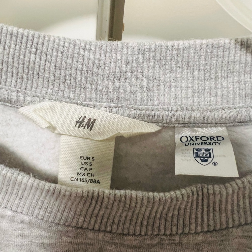 H&M Gray Oxford University Crewneck Sweater - Picture 2 of 3